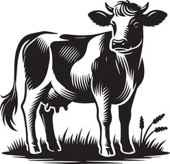 Creative Cow Silhouette Vector