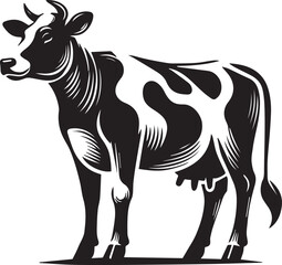 Creative Cow Silhouette Vector