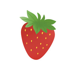 strawberry isolated on white background