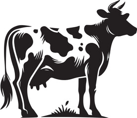Creative Cow Silhouette Vector