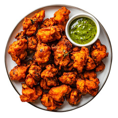 Spicy Crispy Chicken Pakora Indian Food hot eat menu bowl   