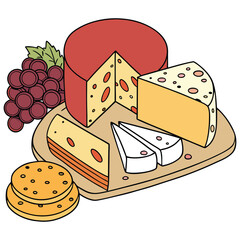 Cheese design art and illustrator eps