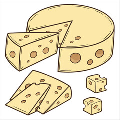 Cheese design art and illustrator eps