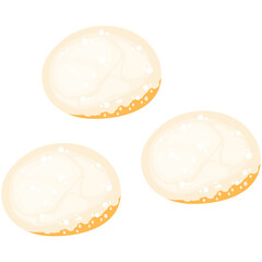 スノーボールクッキーのベクターイラスト