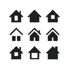 House icon set vector illustration