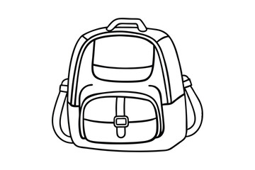 Obraz premium A festival backpack, small and convenient vector illustration.eps