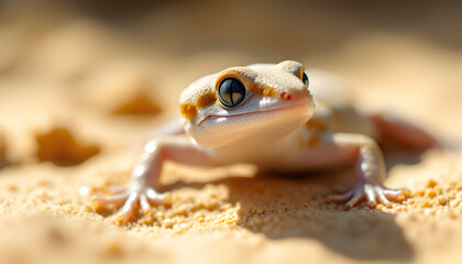 Obraz premium Close-up of a Cute Desert Gecko