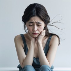 Woman with Sad Expression