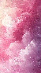 Obraz premium Pink nebula cosmic clouds dreamy abstract background texture effect Generated AI