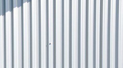 Obraz premium Textured zinc aluminum background, vertical pattern emphasized, shadow subtly placed in the bottom left, wall shows a small dent, the overall feel is adorable and cute