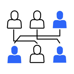 Cross-Functional Team – Icon Representing Team Diversity and Collaboration