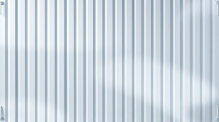 Obraz premium Textured zinc aluminum background, vertical pattern emphasized, shadow subtly placed in the bottom left, wall shows a small dent, the overall feel is adorable and cute