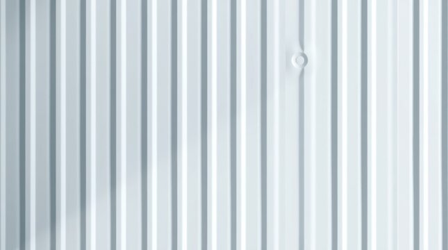 Textured zinc aluminum background, vertical pattern emphasized, shadow subtly placed in the bottom left, wall shows a small dent, the overall feel is adorable and cute
