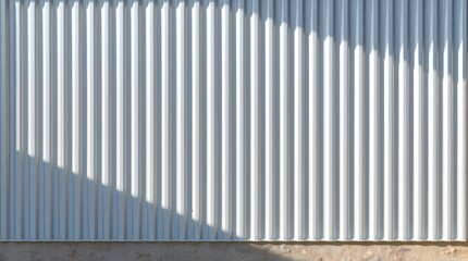 Obraz premium Textured zinc aluminum background, vertical pattern emphasized, shadow subtly placed in the bottom left, wall shows a small dent, the overall feel is adorable and cute