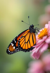 Monarch Butterfly on a Spring Day