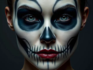 A woman with skull make up  © Stock Image Paradise