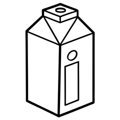 Milk Carton Icon in Vector Format