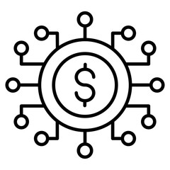 digital economy Icon