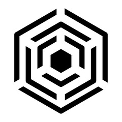 Hexagonal shape pattern