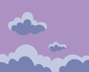 Flat clouds collection