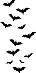 Naklejka premium A Halloween bat silhouette vector