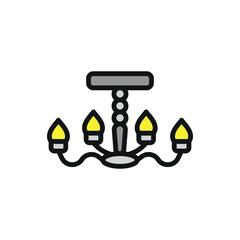 Chandeliers icon vector design templates simple and modern