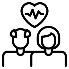 Health Monitoring Graphic with Heartbeat Icon