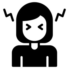 Illustration of a Frustrated Woman