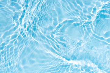 Bluewater waves on the surface ripples blurred. Defocus blurred transparent blue colored clear calm...