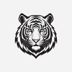 Discover a stunning tiger head silhouette design, perfect for logos, apparel, tattoos, and digital projects. High-quality, versatile vector art for bold and creative statements.