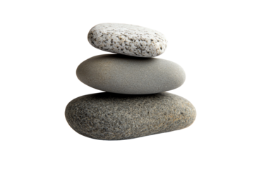 A serene stack of smooth stones, perfect for meditation and tranquility. Each stone contributes to a balanced, peaceful aesthetic ideal for relaxation.