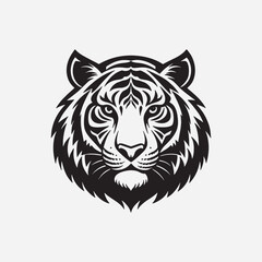 Discover a stunning tiger head silhouette design, perfect for logos, apparel, tattoos, and digital projects. High-quality, versatile vector art for bold and creative statements.