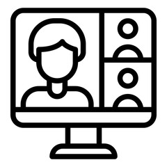 Virtual Meeting Icon Representation