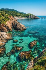 Fototapeta premium Ocean view from cliff