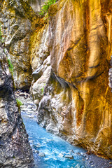 Die Rosengartenschlucht in Imst (Tirol, Österreich)