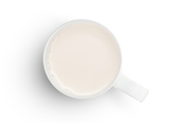 cup of milk isolated