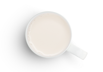 cup of milk isolated