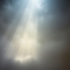 Fototapeta premium Light piercing through dark clouds.