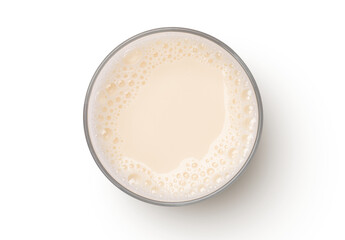 Glass of milk isolated