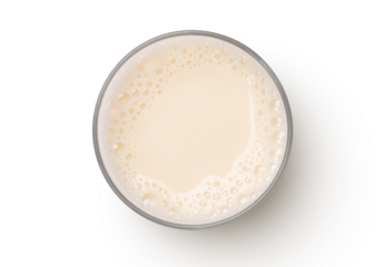 Glass of milk isolated