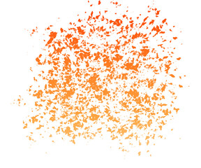 Paint Splat Background Isolated on Transparent
