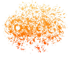 Paint Splat Background Isolated on Transparent