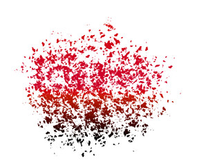 Paint Splat Background Isolated on Transparent