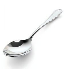 3D render of a spoon isolated on a white background