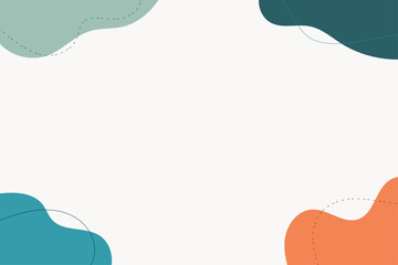 abstract liquid organic shape background natural border frame copy space 