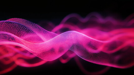 Fototapeta premium Romantic Abstract Pink Glow with Bokeh and Dreamy Light in the Dark