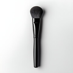 A makeup brush isolated on a white background