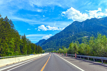Rheintal/Walgau Autobahn A14 zwischen Nenzing und Bludenz in Vorarlberg (Richtung Arlberg)