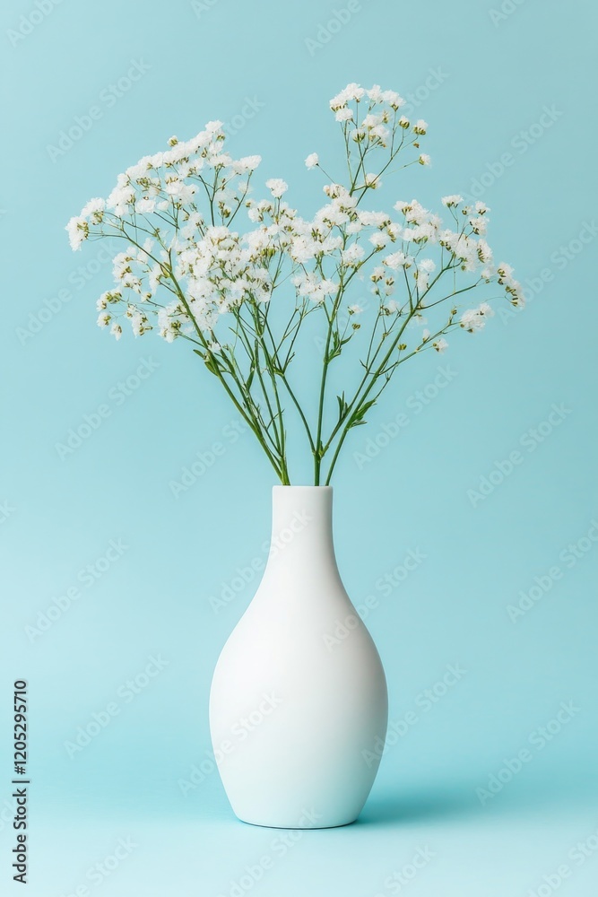 Wall mural White Flowers in Vase