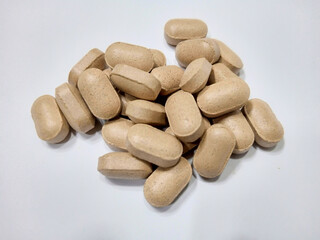 pills isolated  on white background